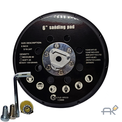 Твёрдая площадка на пневмо-шлифмашинку диаметр 150мм(PD6-150)5*16*24T VARIS